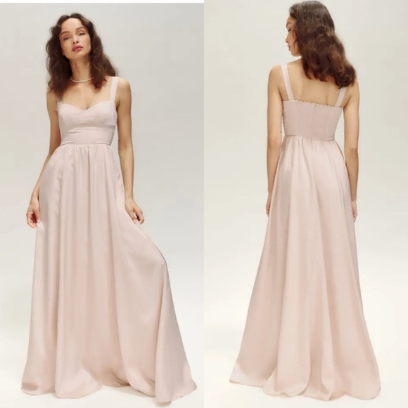 Reformation Hollyhock Dress NWT in Champagne - Picture 1 of 8